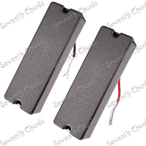 A Set of 2 Pcs Sealed 6 String Bass Guitar Pickups Humbucker - Length 114mm - Neck & Bridge