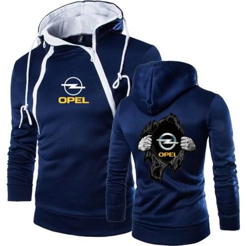 2021 New Spring and Autumn OPEL Logo Mens Pullover Hoodies Classic Tracksuit Warm Slim Tops fashion Brand Hooded Sweatshirts
