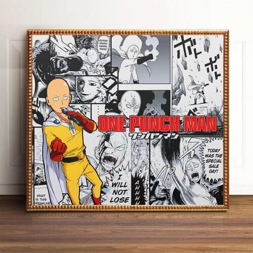 One Punch Man High Quality Anime Wall Decoration Poster Art Prints 50 x 70 cm,No Frame