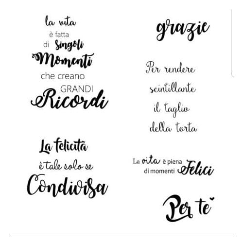 Italian words Swan Transparent Clear Silicone Stamp/Seal for DIY scrapbooking/photo album Decorative clear stamp sheets A134