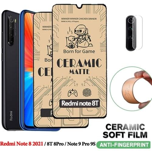 Redmi note 8t Matte Frosted Ceramic Film for xiaomi redmi note 9 9s 9a 9c 9t camera screen protector redmi-note-8pro not glass