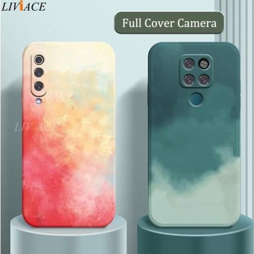 Painting Silicone Phone Case For Huawei Mate 20 Pro Mate 30 40 Pro Nova 3 4 5 6 5i 7 SE Y9 2019 Y9 Prime 2019 P Smart Z Cover