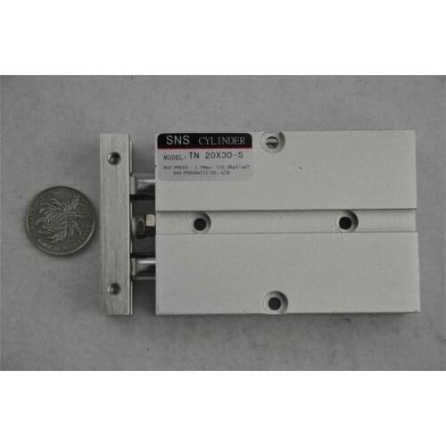 SNS TN20 * 30-S M5"with magnetic reed Airtac type twin rod guide dual shaft acting guide air pneumatic cylinder