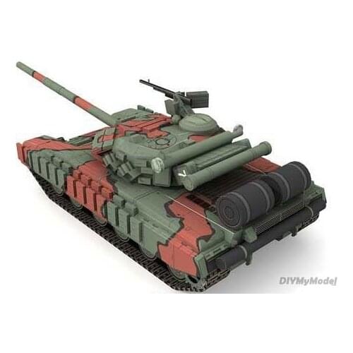 DIYMyModeI Soviet main battle tank T 64B DIY toys military dimensional paper model paper art