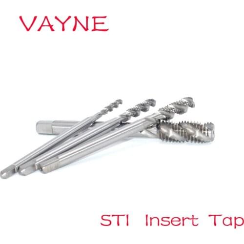 VAYNE HSS ST Screw Thread Insert Spiral Flute Tap M1.6X0.35 M2X0.4 M2.5X0.45 M3X0.5 M3.5X0.6 M4 M5 M6 Machine STI Spiral Taps
