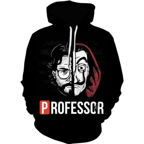 La Casa De Papel 3D Printed Hoodies Mens harajuku Pullover The House of Paper Hoody Men Tracksuit Streetwear hoodie s-6xl