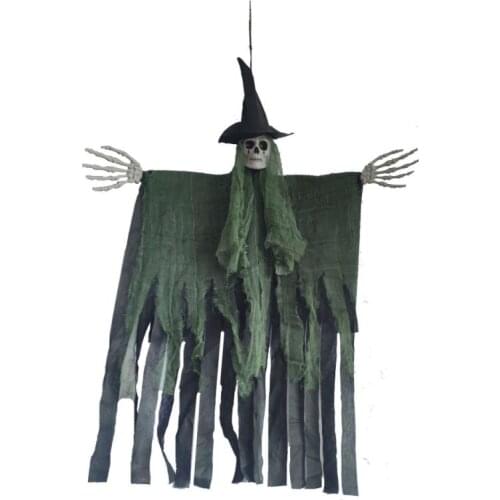 Halloween Hanging Skull Head Ghost Haunted House Escape Horror Props Ornament Halloween Party Decorations For Home Terror Scary