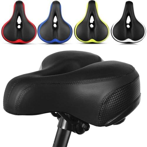 1pc Bicycle Saddle 3D Soft Absorbing Reflective Bike Cover Comfortable Foam Seat Cushion Cycling for Bicycle Bike Accessories