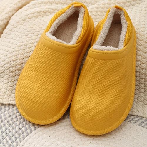 MCCKLE Winter Women Slippers Womens Waterproof Warm Plush Home Cotton Shoes Ladies Indoor Bedroom Flats Non-Slip Female Slipper
