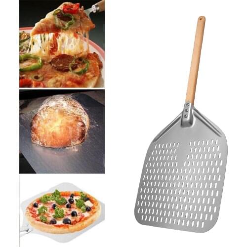 Hard Anodized Aluminum Pizza Peel With Removable Handle Customized Pizza Shovel Pastry Baking Paddle Pan