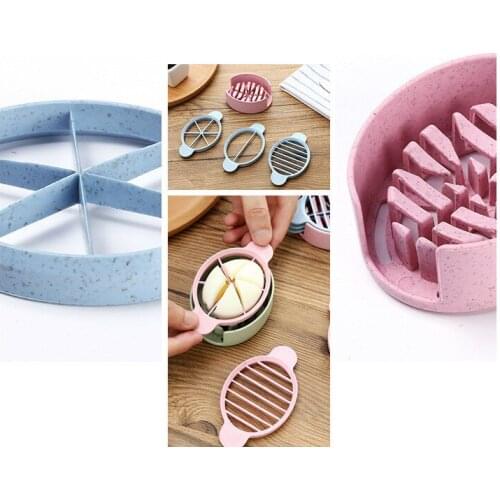 1PC Multifunction Wheat Straw Cut Egg Slicers Tools Dividers Preserved Egg Splitter Cut Eggs Kitchen Essential Cooking OK 0484