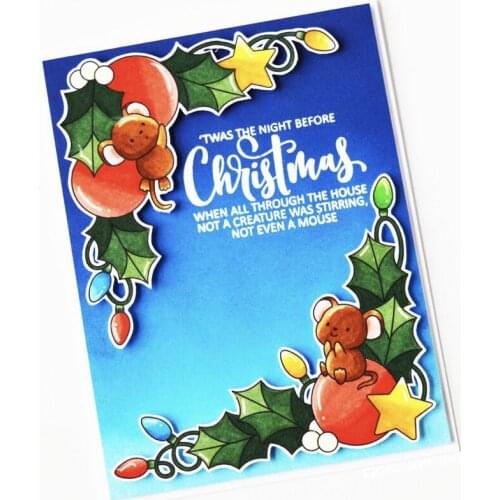 11x16 Cute little mouse New Transparent Clear Rubber Stamp Sheet Cling Scrapbooking Photo Album PaperCard DIY Craft