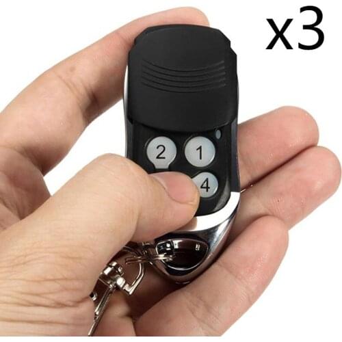 3 pcs Gate control SMILO SM2 SM4 remote garage door remote control rolling code 433MHz 433.92MHz