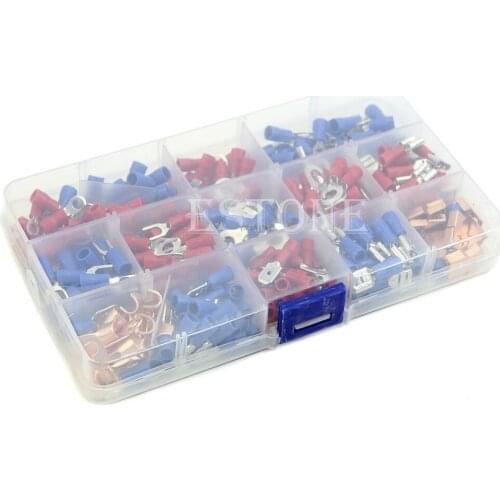 300Pcs/Set Assorted Electrical Wire Terminals Insulated Crimp Connector Apr
