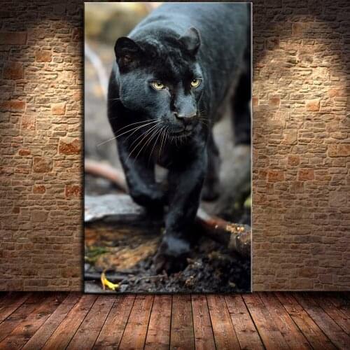 Abstract Animal Black Panther Wall Art Canvas Painting HD Print Poster Panel Bedroom Living Room Home Decor Artwork Picture