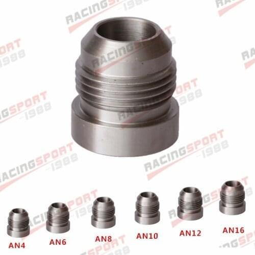 AN4 AN6 AN8 AN10 AN12 AN16 Male Mild Steel Weld On Fitting Bung