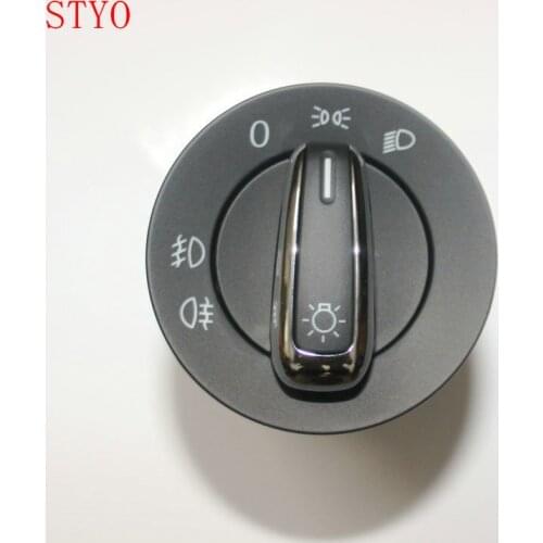 STYO Car CHROME HEADLIGHT SWITCH for 2011-2013 Polo Hatchback
