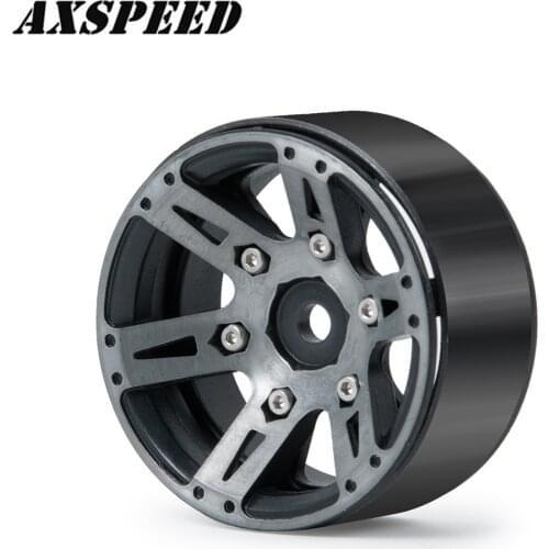 AXSPEED 1.9" BEADLOCK Wheel Rim Metal Heavy Wheel Hub 170g/pc for 1:10 Axial SCX10 CC01 F350 D90 90034 Traxxas TRX4 RC Car Part
