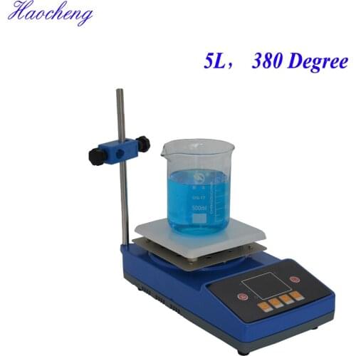 Free shipping, 5L Intelligent Ceramic Hotplate stirrer,0-350 degree