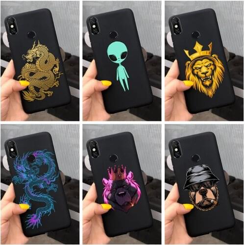 For Xiaomi Mi 8 Pro Case Mi8 Lite Soft Silicone Cool Fashion Dragon Painted Cover For Xiaomi Mi 8 Lite Mi8 Pro Phone Cases Coque