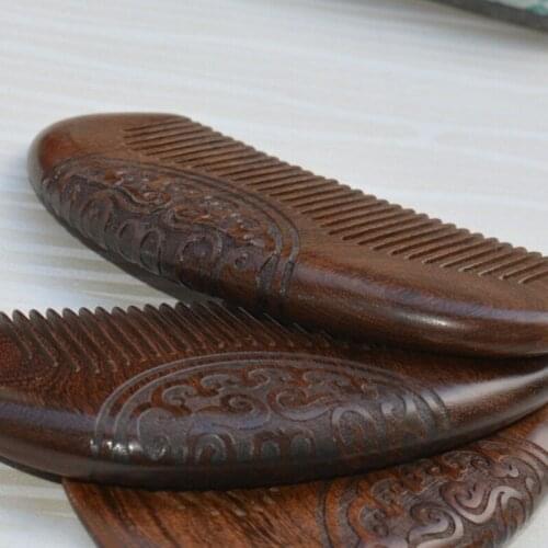 Pocket Comb Sandalwood Natural Super Narrow Dent Wood Combs Static Lice Beard Comb Hairstyle