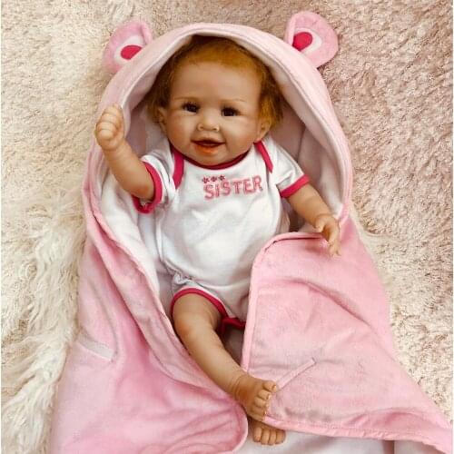20inch Whole Silicone Body Inteiro Baby Life Boneca Bebe Reborn 50cm Reborn Baby Doll Toys for Girls Christmas Gifts Juguetes
