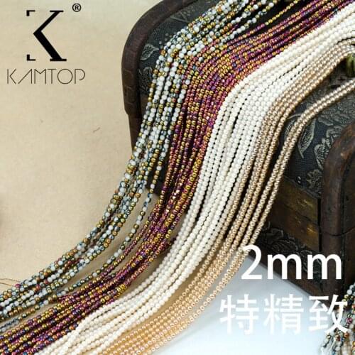 Hot sales Small Beads 2mm Round Beads Spacer Glass Beads For Jewelry Making