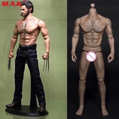 1/6 Scale Male Body Muscle Wide Shoulder 31CM Male Figure Body AT012 Action Toy Collection Fans Gift