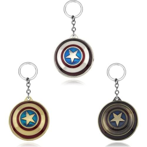 Avengers Captain America Zhenjin Shield Auto Parts Keyring Pendant