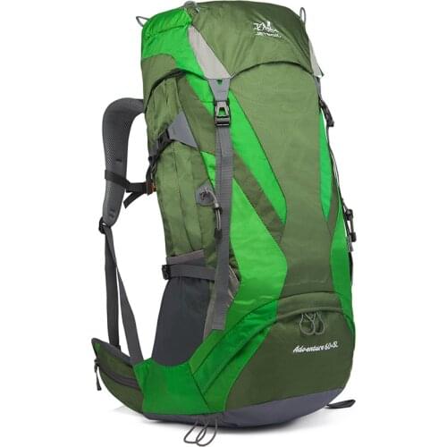 BOWTAC Mountaineering Bag Man Waterproof Breathable Comfortable Outdoor Backpack Hiking Camping Backpack with Rain Cover New2021