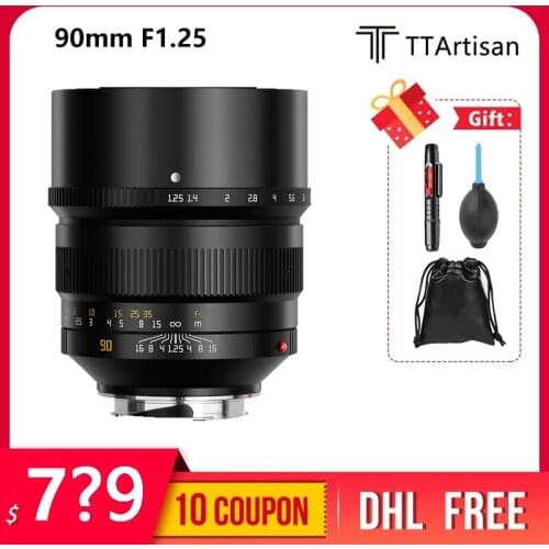 TTArtisan 90mm F1.25 Full Fame Lens for Leica M-Mount Cameras Like Leica M-M M240 M3 M6 M7 M8 M9 M9p M10