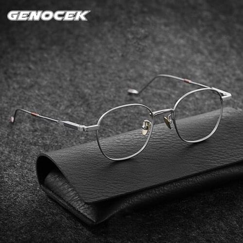 2021 New Titanium Glasses Frame Men Women Vintage Korea Luxury Brand Myopia Prescription Optical Eyeglasses Frame Eyewear Tom21