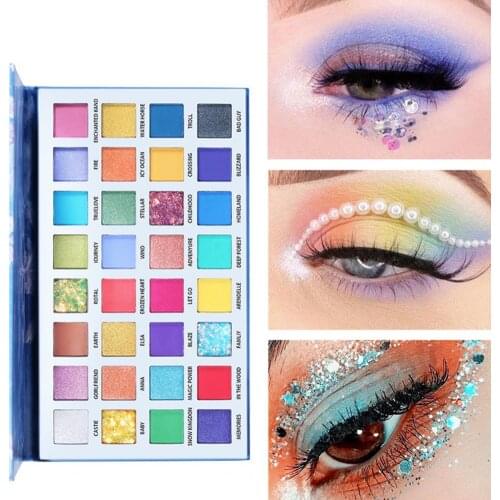 32 Colors Eyeshadow Palette Glitter Shimmer Eye Shadow Powder Matte Eyeshadow Palette Women Beauty Cosmetic Makeup