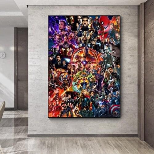 Marvel Movie Avengers EndGame Canvas Poster Poster Canvas Wall Art Home Canvas Painting for Living Room Home Decor Cuadros Gift