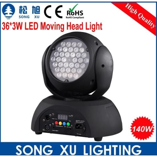 SONGXU Professional LED Disco Light 36*3W LED RGB Beam Moving Head Light For Dj Bar Club Party/SX-MH3603A