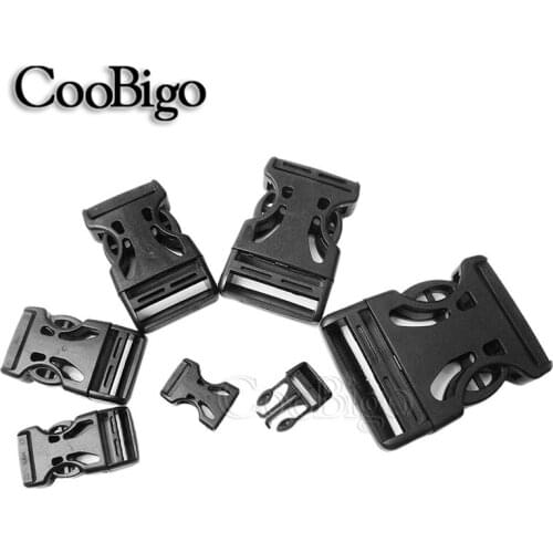 10pcs Plastic 5/8" 3/4" 1" 1-1/4" 1-1/2" 2" Adjustable Buckle For Backpack Straps Luggage Webbing