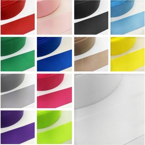 New 10/15/20/25/40/50MM Width Grosgrain Ribbed Belt Multi-Purposes Wedding Party