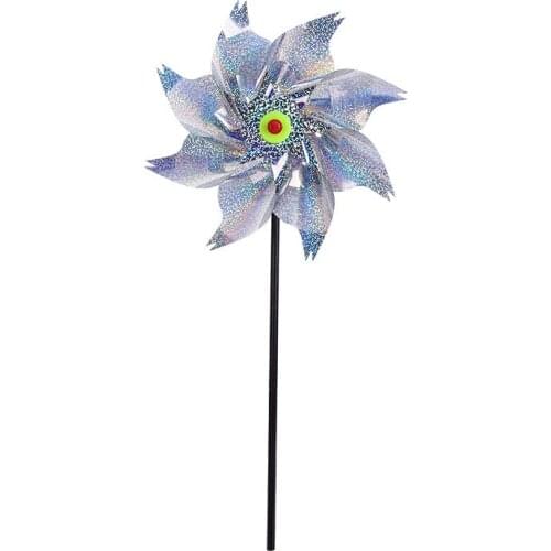 Bird Blinder Repellent Pinwheels Keep Birds Away Reflective Pinwheels for Garden Yard Patio Lawn jlrr