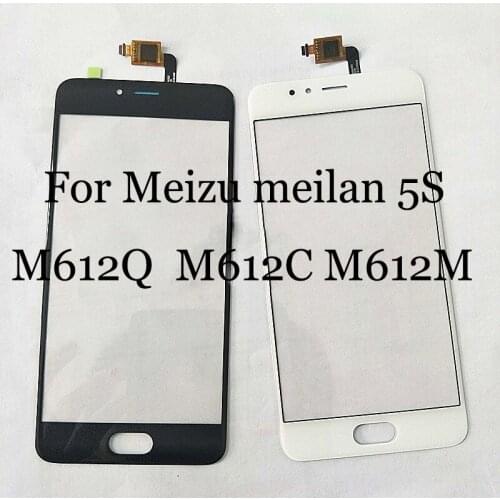 For Mei zu meilan 5S 5 S TouchScreen Digitizer Sensor For meilan M612Q M612C M612M Touch Screen Glass panel With Flex Cable