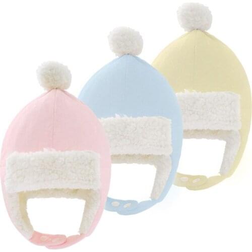 Baby Boys Girls Hat Kids Children Ear Flap Muff Winter Warm Plush Cotton Cap Outdoor Lei Feng Cap Beanie Gifts Hat 0-1 Years