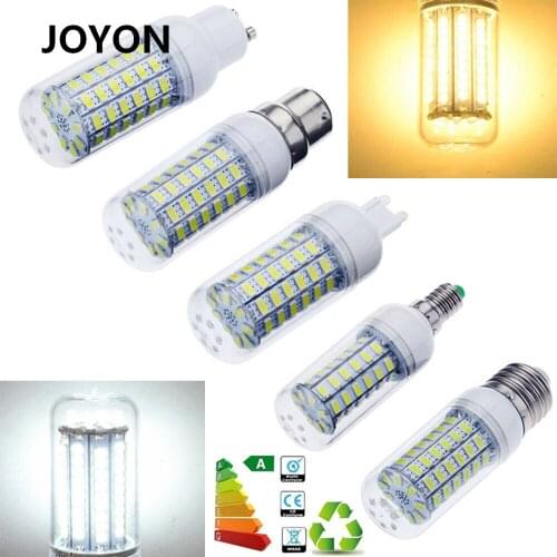 E14 E27 ES BC B22 G9 GU10 5730 SMD LED Corn Light Bulbs 7W 9W 12W 15W 20W Ampoule Lamp Bright White Lamp 220V 110V Home Decor