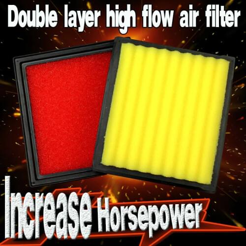 2pcs high flow air filter fit NISSAN 370Z 3.7 2009-2018 (match kn 33-2399)