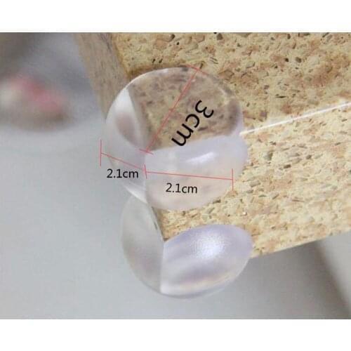 4pcs high quality PVC Clear transparent Baby Corner Guards Kids Child Proofing Table Desk Protector Corners Cover Bumpers