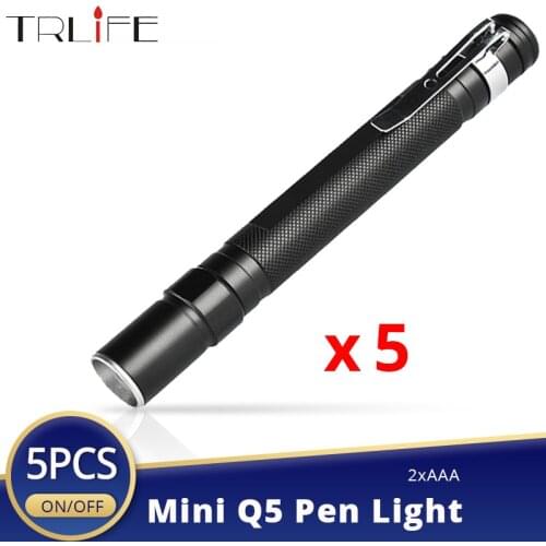 Portable L-Q5 LED Flashlight Torch Aluminum Waterproof Led Light Working Light Use 2*AAA Battery