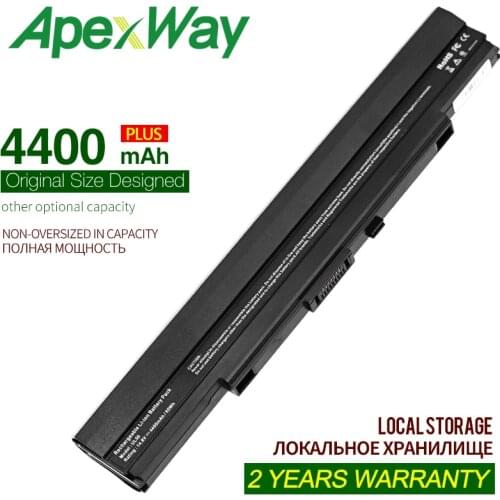 ApexWay 14.4V 4400mAh A42-UL50 laptop battery for Asus A42-UL30 UL30A U30JC UL50 UL80 U30 U35 U45 UL30A UL80A series A41-UL80