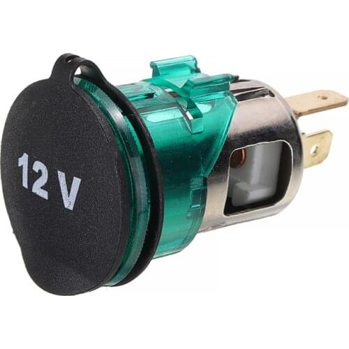 1pc Green 12V Car Cigarette Lighter High Quality Car Power Socket Outlet For Volkswagen VW