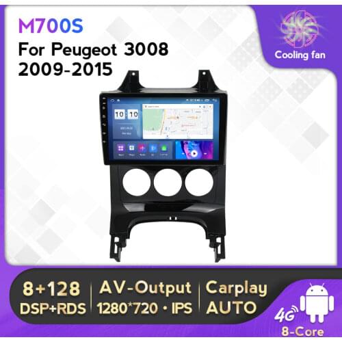 Car Android Radio For Peugeot 3008 2009-2015 GPS Navigation System Stereo Bluetooth Stereo Audio Auto 2din Car multimedia player