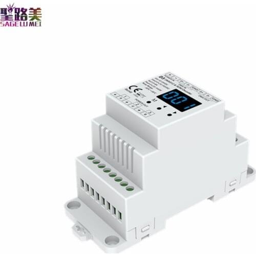 D3 DC12-24V 3 Channel CV /Din Rail DMX512 & 3CH RGB Constant Voltage RDM Decoder Controller 3CH,6A/CH PWM For RGB LED lamp