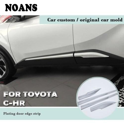 For Toyota CHR C-HR 2018 2017 2016 Auto Decorative Car Accessories Styling Bumper Anti-collision Strip Door Side Stickers