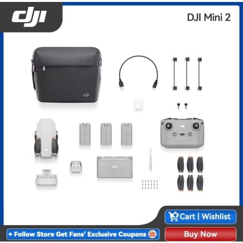 DJI Mini 2 4K Professional HD Camera Drone 249g Ultralight Foldable RC Quadcopter FPV Drone 10km Transmission 12 Millions Pixels